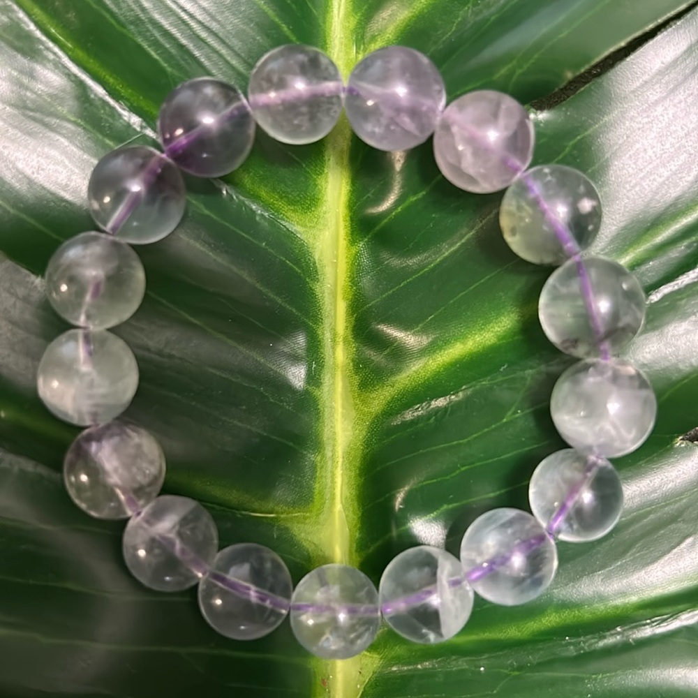 FLUORITE GORGEOUS high quality 10mm chunky beaded bracelet